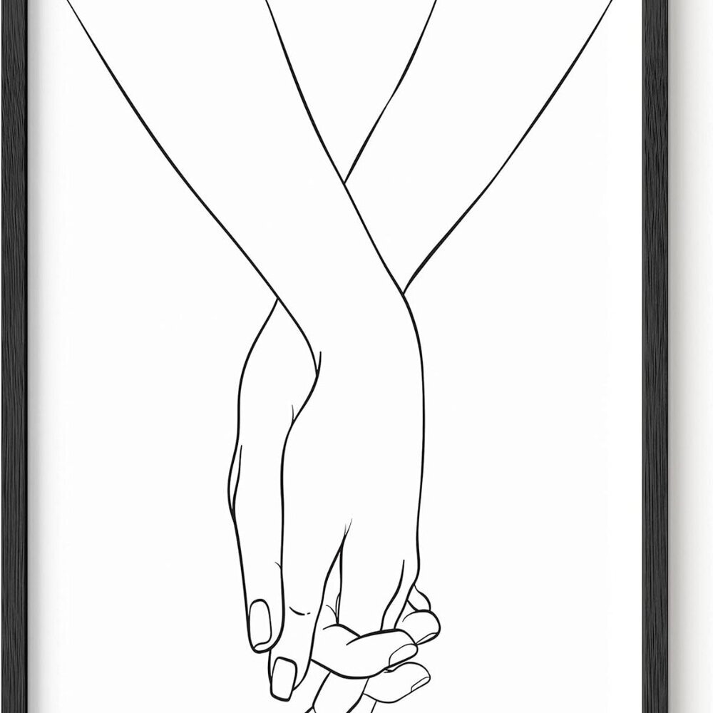 Minimalist Wall Art Abstract Poster - Minimalist Line Art Drawing Poster, Sketch